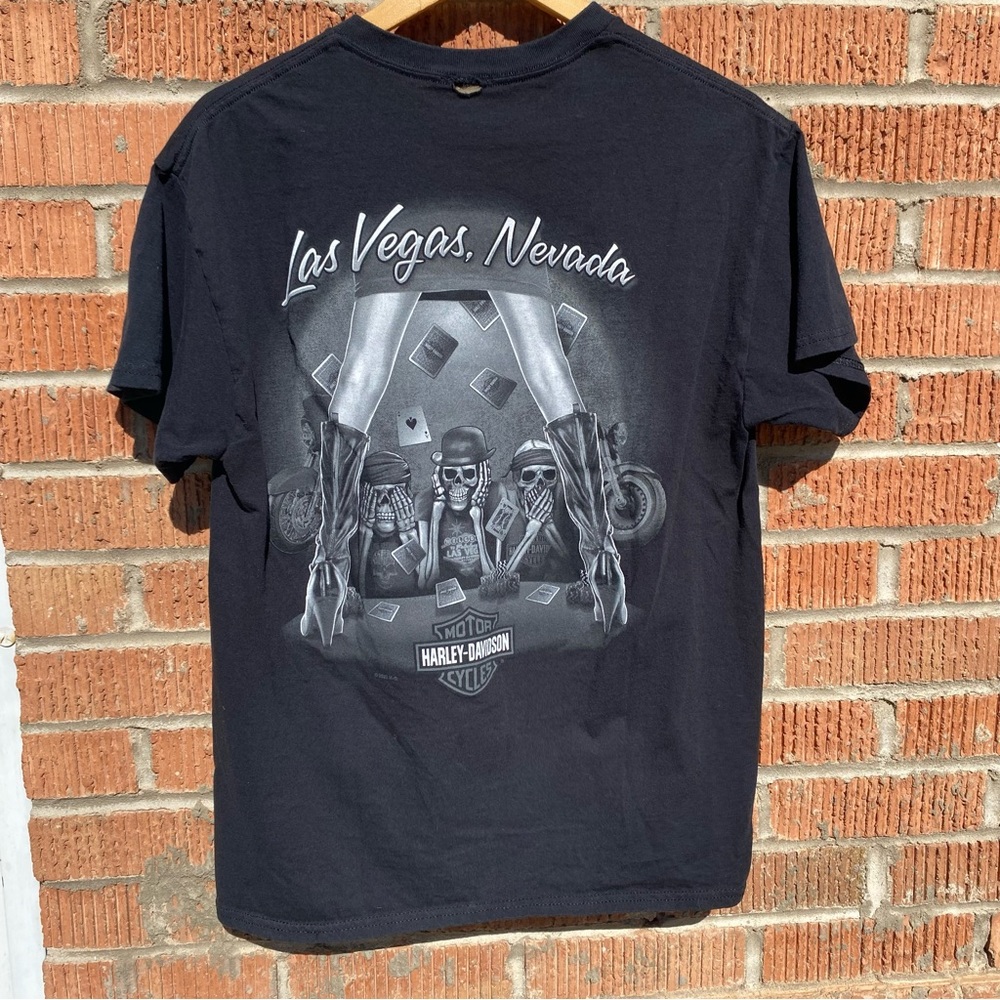Las Vegas Harley Davidson Motorcycles shirt Nevada Men's Medium Biker Casino